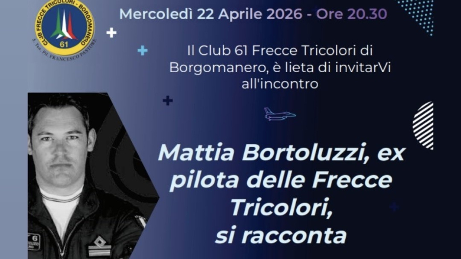 Club 61 Frecce Tricolori, incontro con Mattia Bortoluzzi